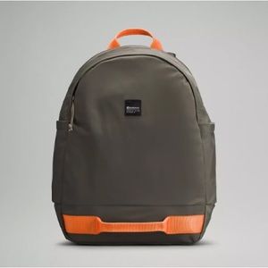 lululemon all day essentials backpack 26L - grey sage & papaya